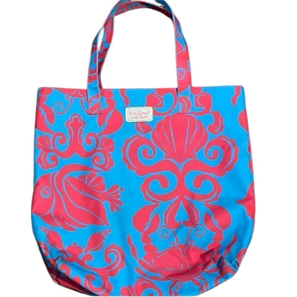 Lilly Pulitzer for Estée Lauder beach tote bag
